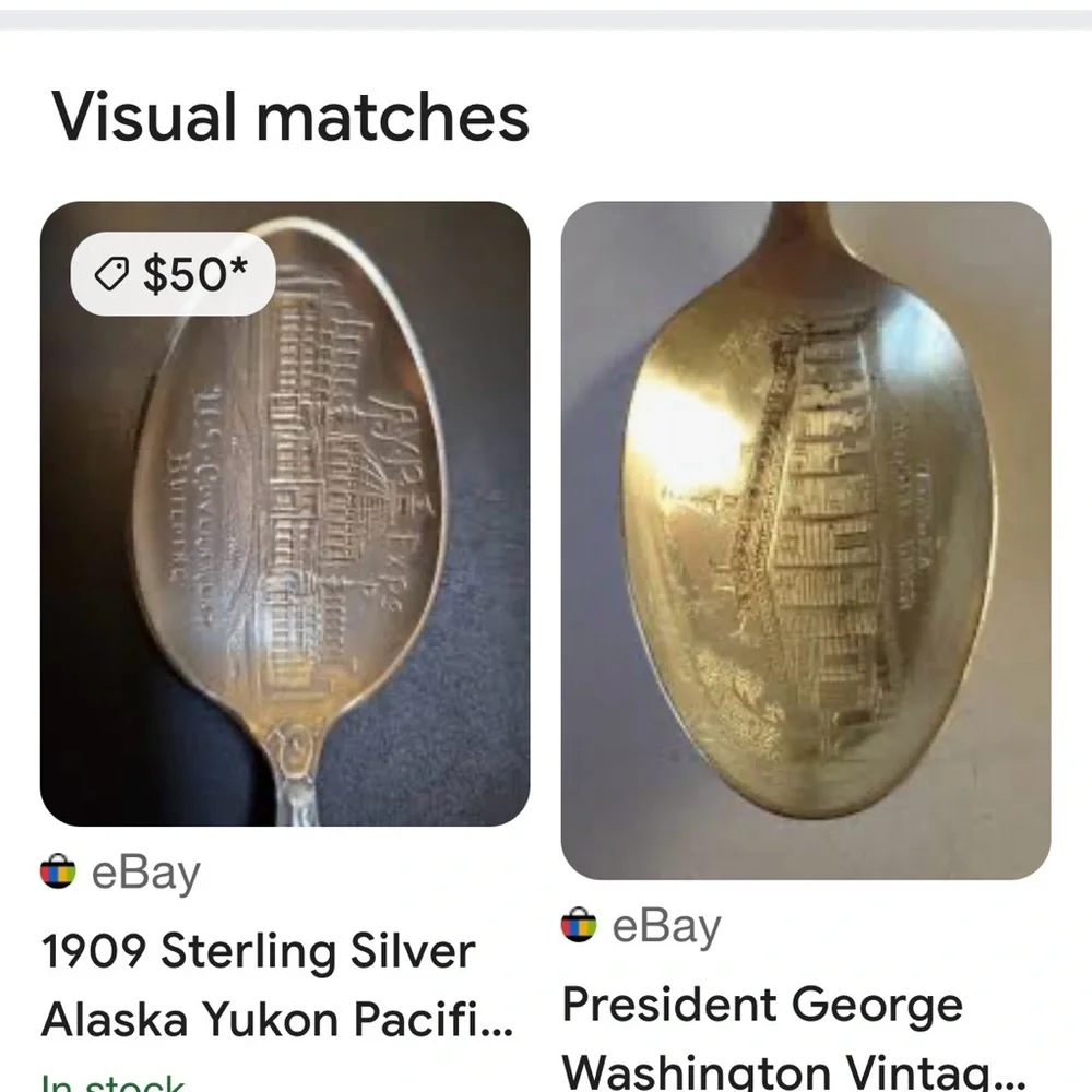 # 0947+ George Washington Silver Spoon Collection